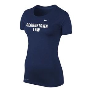 Georgetown Law Nike Women's Dri Fit Short Sleeve T Shirt